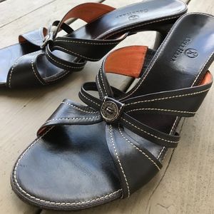 Brown Cole Haan Sandals with Kitten Heels EUC
